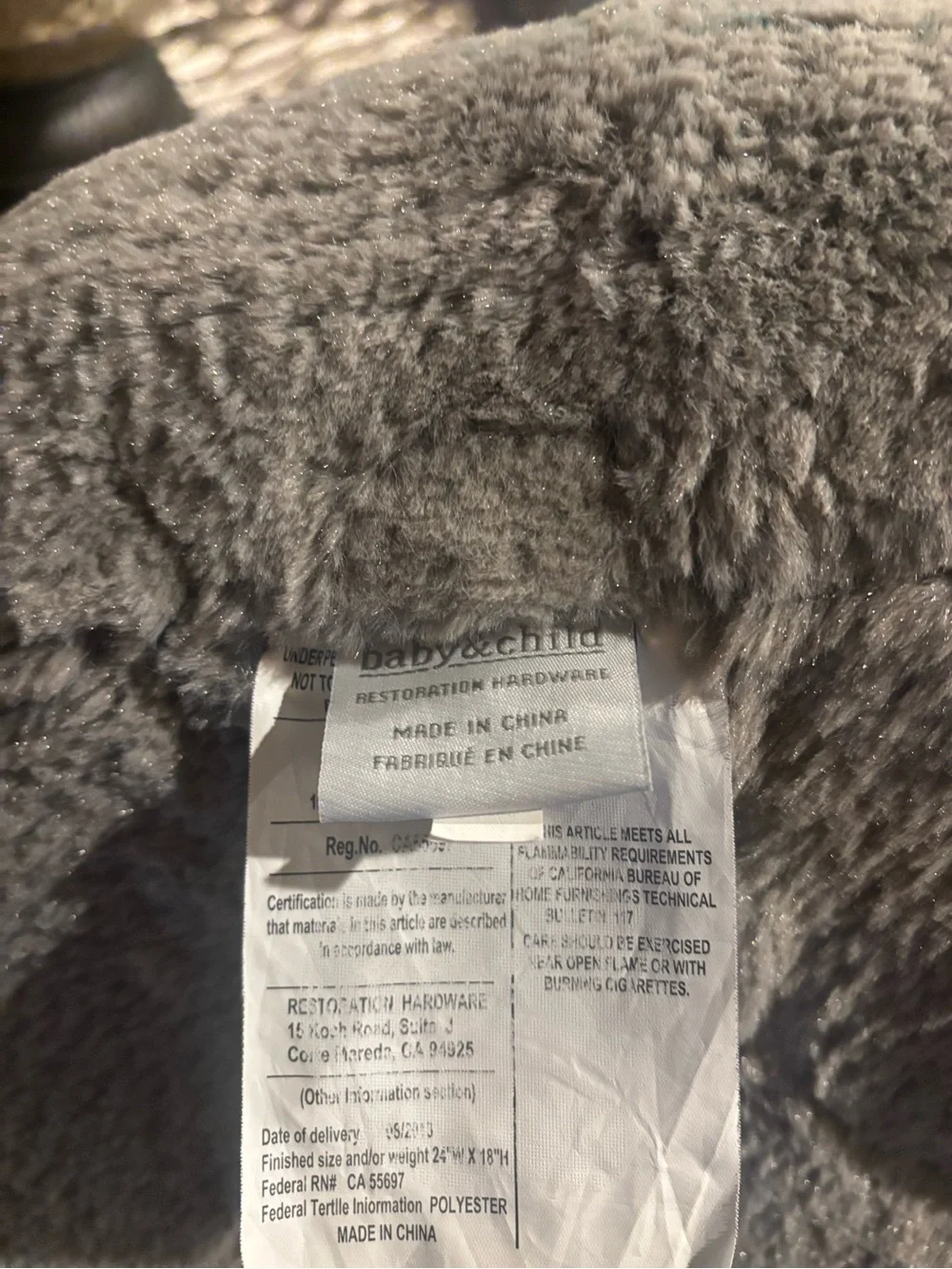 RH plush chair